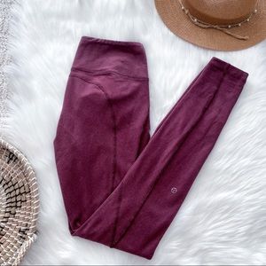 Lululemon Wunder Under Pant Stripes Cotton Legging